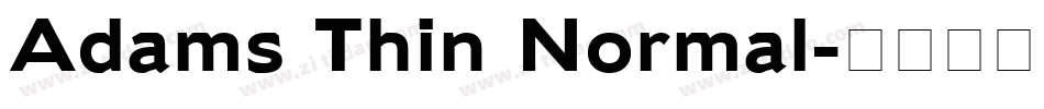 Adams Thin Normal字体转换